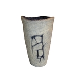 Filzvase Shetland weiß